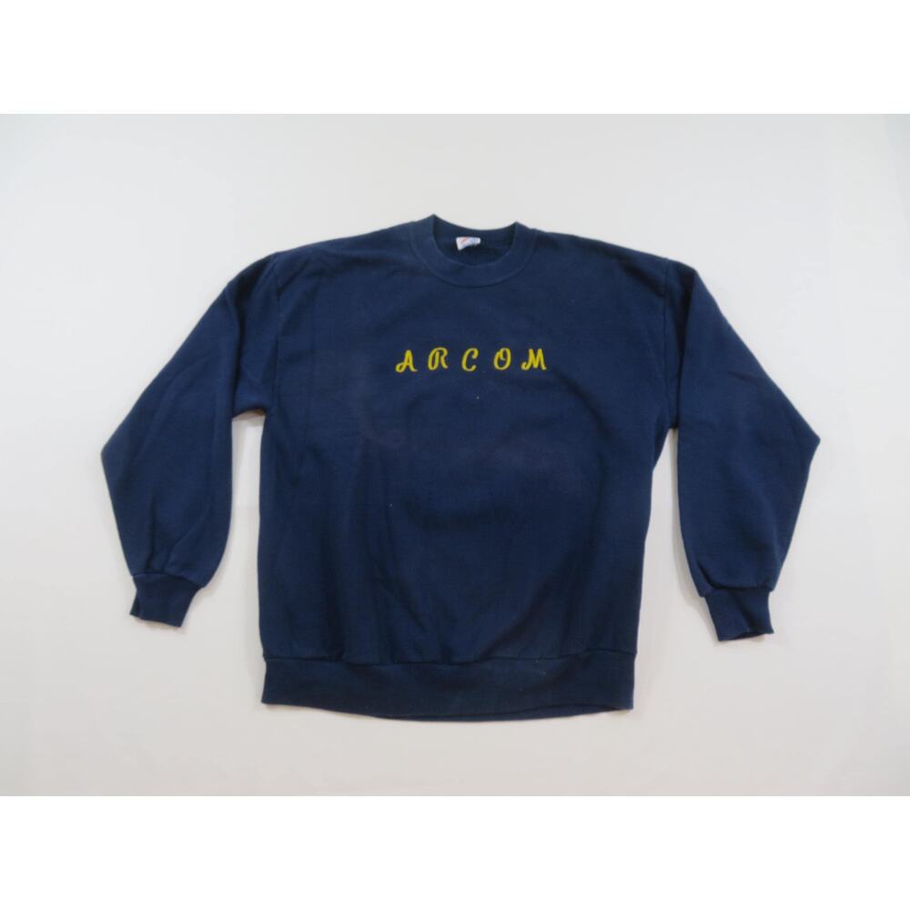 Arcom College Sweatshirt, Navy Blue SZ XL 1990s